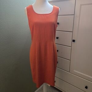 💚 2/$12 or 3/$16  Sag Harbor Orange Midi Dress